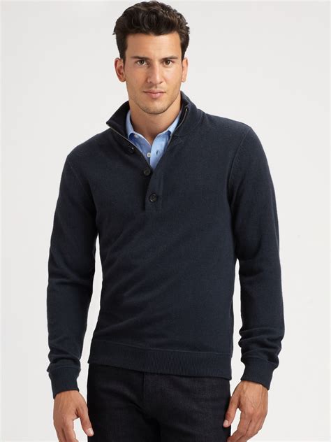 michael kors zip arms sweater|Wool Half.